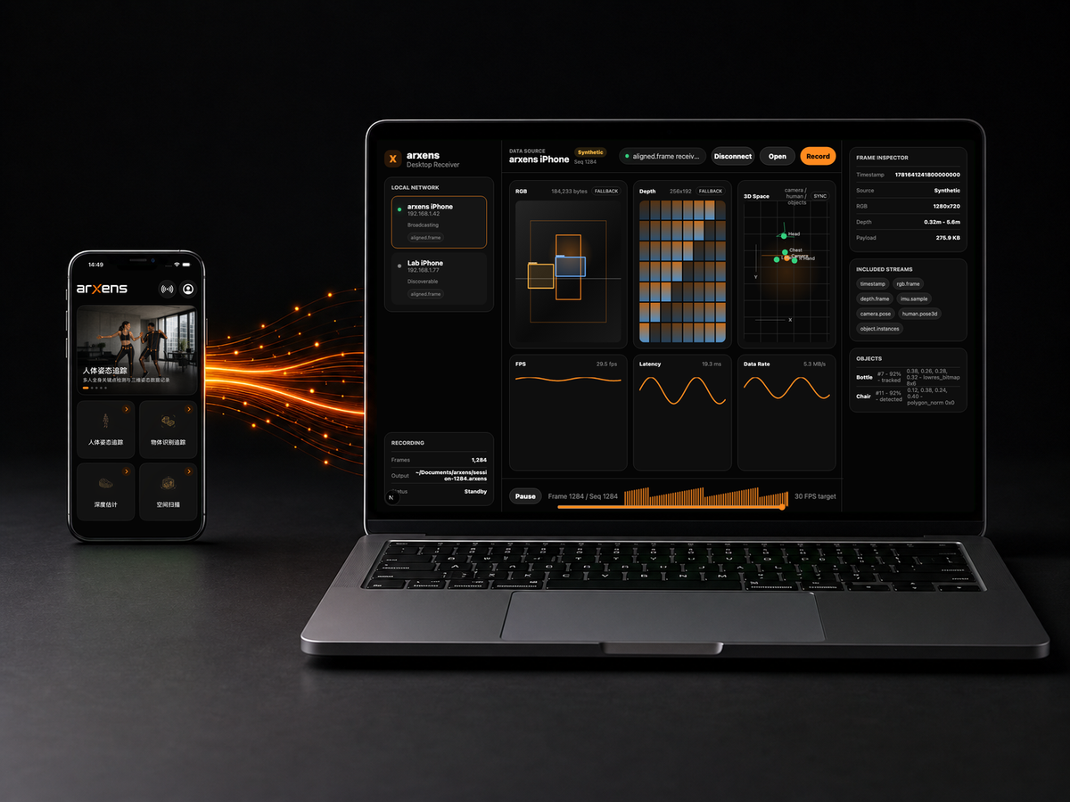 Arxens local-network broadcasting view