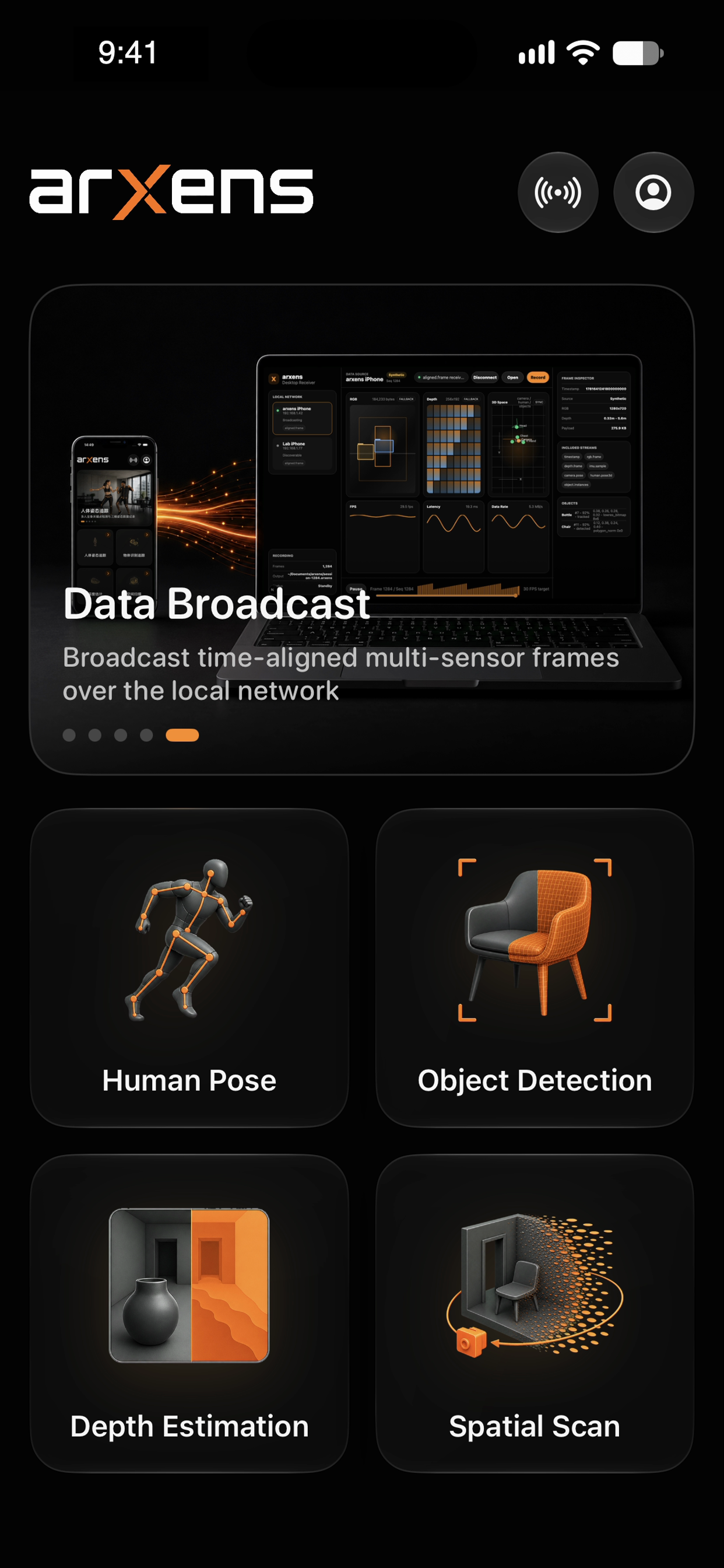 Arxens iPhone home screen